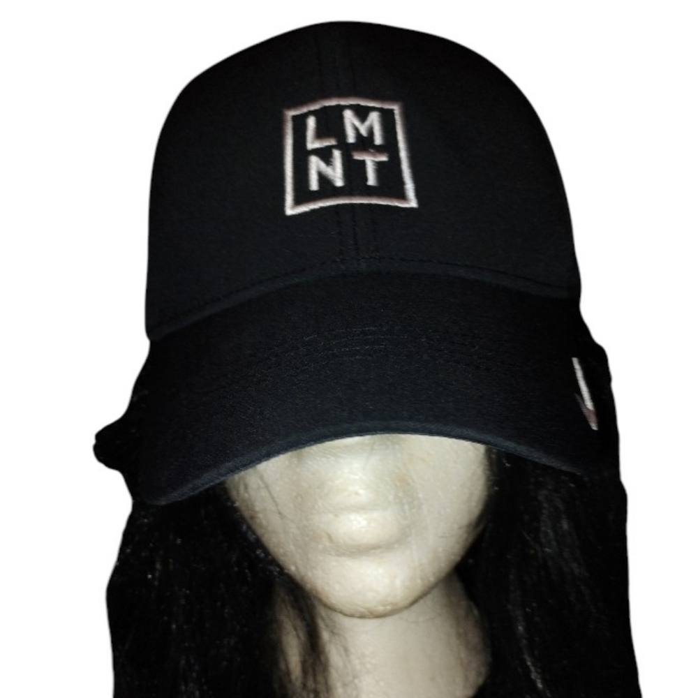 NWT LMNT Stay Salty Black Strapback Hat Nike Adjustable Lightweight Cap